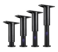 CALLARON 4pcs Pieds de Cadre de Lit Réglables Hauteur Support Central Lit Design Ajustable Surface Lisse Matériau Haute Résistance pour Meubles Lourds Couleur Aléatoire