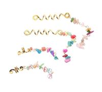 CALLARON 4pièces Bijoux De Cheveux Pirate Lot De Perles Pour Tresses Accessoires De Pour Dreadlocks Breloques Pour Cheveux Tressés