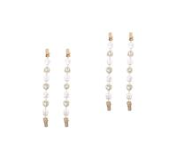 CALLARON 4pièces Clips De Cardigan Perles Baroques Pour Pulls Et Châles Broches Élégantes Pour Vêtements Accessoires De Mode Chic