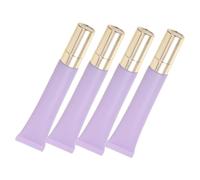 CALLARON 4Pièces Eye Tube Set With Massage Heads Refillable Cosmetic Containers For Essential Oils And Creams For Travel And