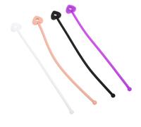 CALLARON 4pièces Sangles Silicone Anti-perte Pour Brosse à Shampoing De Bain Pour Brosse De Nettoyage Accessoires Pour Et Lavage Cheveux