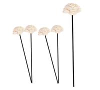 CALLARON 5 Bâtonnets Diffuseur à Roseaux en Rotin Fleurs Artificielles Noires, Recharge Parfum sans Feu Facile à Utiliser pour Maison et Bureau Décoratif