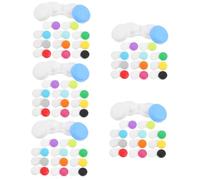 CALLARON 5 Ensembles Étui À Lentilles De Contacts Cas Clair Voyage Œil Porte-Lunettes De Maquillage Cas D'objectif Porte-Objectif Plastique 12 Pièces * 5