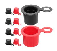 CALLARON 5 Paires de Cache-bornes de Batterie en Plastique Isolant pour Batterie Automobile et Marine, Résistants la Corrosion, Protection les Courts-circuits
