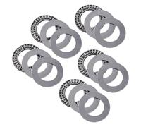 CALLARON 5 Paliers de Butée à Aiguilles Plats Métalliques 25x42x4 Mm, Roulements Axiaux Unidirectionnels, Roulements à Aiguilles de Butée pour Machines Industrielles et Convoyage, Haute