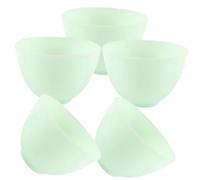 CALLARON 5 Pièces bol de masque petit gelée pour bols pour le visage mascarade bol à mélanger pour masque en silicone masque facial à bol en silicone Gel de silice Green