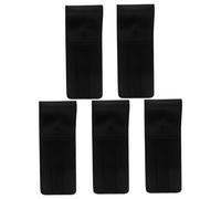 CALLARON 5 Pièces Étui de Rangement pour Pinces à Cils PU Résistant Organiseur Portable pour Extensions de Cils Étui de Voyage et Protecteur Noir