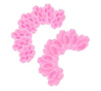 CALLARON 500 Pièces Flower Lash Glue Cups pour Extensions de Cils Distributeur de Colle Jetable Forme de Fleur Anneau Support de Colle Précis pour Salon de Beauté et Usage Domestique