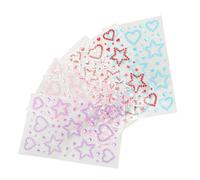 CALLARON 5feuilles Strass Brillants Étoiles et Cœurs pour Visage Autocollants de Décoration Maquillage Cheveux et Corps pour Femmes