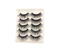 CALLARON 5paires Faux Cils Longs Et Épais Lot De Naturels Et Artificiels Noirs Pour Maquillage Féminin Et Sublimation Du Regard