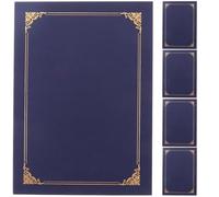 CALLARON 5pcs Couvertures Protectrices en Papier Bleu pour Certificats de Citoyenneté Participation, Multi-usages et Pratiques pour Bureau et Décoration