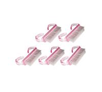CALLARON 5pièces Brosse pour Ongle avec Manche Portable Kit de Brosses Nettoyantes pour Ongles pour Nettoyage Manucure