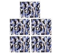 CALLARON 5pièces Film Thermocollant Camouflage Film Transfert Textile DIY Résistant Lavage pour Vêtements Sacs Cuir et Tissus Non Tissés