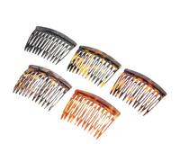 CALLARON 5pièces Lot de Peignes Latéraux Français pour Cheveux Dents Larges Accessoires de Coiffure Vintage sans Électricité Statique