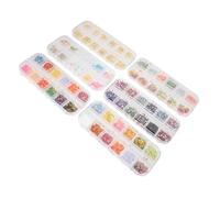 CALLARON 6 Boîtes Boîte de Décorations pour Ongles Accessoires Manucure Diy Bijoux pour Ongles Décorations Nail Art pour Fêtes et Événements