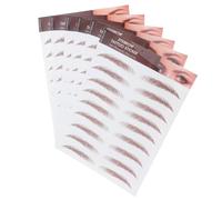 CALLARON 6 feuilles Autocollants Sourcils Imperméables de Transferts Réalistes Sourcils Temporaires Naturels Pratiques et