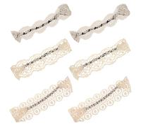 CALLARON 6 Pièces Bandeau Cheveux Large en Dentelle Extensible Vintage Élégant Éléments Bohèmes, Prévient les Maux de Tête, pour Tenues D'événements Spéciaux