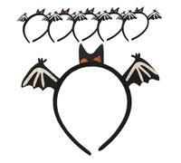 CALLARON 6 Pièces Bandeau Halloween Chauve Souris Confortable et Accessoire Costume Fête Photo