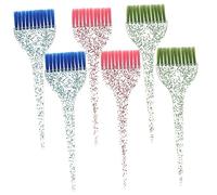 CALLARON 6 Pièces Brosse Peigne De Des Cheveux Teinter Brosse à Cheveux Pinceau De Pour Les Cheveux Outil Bricolage Sombre Balayer Colorant Sanglier Pc