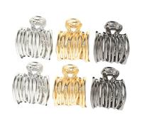 CALLARON 6 Pièces Couvre-chef En Épingle à Cheveux Mini-clips Bonjour Coups De Cheveux Accessoires Mini Pinces à Cheveux Pour Femmes Griffe Haut Petit Alliage De Zinc