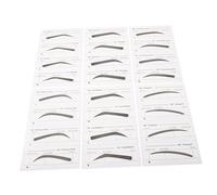 CALLARON 6 Pièces Ensemble de patchs de sourcils pochoirs trousse à sourcils couleur cartographie Se maquiller autocollant de sourcil de femmes pochoir à sourcils maquillage femme Papier
