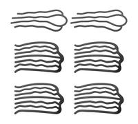 CALLARON 6 pièces Peignes Latéraux pour Femme Pinces à Cheveux U-shape pour Chignon avec Maintien Fort Accessoires de Coiffure Vintage Simples et Élégants Lot de Grands Moyens