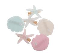 CALLARON 6 Pièces Pins à Cheveux Forme De Coquillage Étoile Pour Fille Ensemble De Barrettes Thème Coquillage Plage Accessoires Cheveux Sirène Décoratifs Fêtes