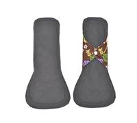CALLARON 6 Pièces Serviette Hygiénique à L'épreuve Des Fuites Maternité Réutilisable Transparent Toujours Serviettes Menstruelles Lavables Tapis D'allaitement En Fibre De Charbon De Bambou