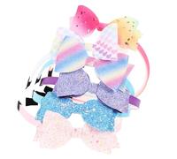 CALLARON 6pièces Lot de Bandeaux à Nœud pour Fille avec Paillettes Mignon et Facile à Porter