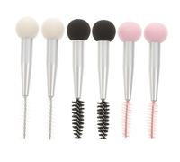 CALLARON 6pièces Pinceaux Applicateurs Éponge Pour Maquillage Sourcils Et Cils Double Tête Pratique Pour Fond De Teint Et Mascara Pour Fêtes Et