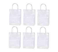 CALLARON 6Pièces PVC Present Bags Reusable Tote Bags For Holidays And Special Events