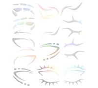 CALLARON 6pièces Temporaires Pour Yeux Et Sourcils Autocollants De Maquillage Pour Yeux Transferts De Et Filles