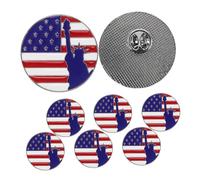 CALLARON 8 pièces Broches Patriotiques Émail Drapeau Américain et Statue Accessoires Indépendance et Memorial Day pour Femmes