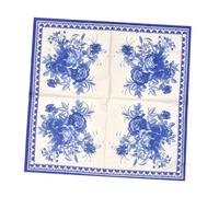 CALLARON 80 Pièces Serviette de gardénia papier de soie tissu de restaurant Papier de serviette imprimé Blue