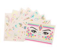 CALLARON 8feuilles Autocollant Tatouage Temporaire Corps Visage Décalcomanie Femmes Fête