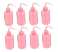 CALLARON 8Pièces Bouteille De Nettoyage Pour Cils Set De Bouteilles Flexibles Embout Incurvé Pour Application Précise Et Nettoyage Sûr Cils Matériau Aux