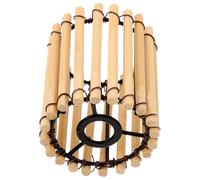 CALLARON Abat-Jour en Bambou Tressé pour Lampe de Salon, Style Chinois Artisanale, Cache-Lampe Suspendu Léger en Papier, Décoration Lumineuse d'Intérieur