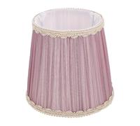 CALLARON Abat-jour en Tissu pour Douille E14, Cache-lampe Violet Clair, Accessoire pour Lampes de Table, à Suspendre et Lampadaires, Abat-jour Compatible Éclairage Intérieur, Décoratif