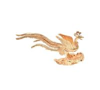 CALLARON Accessoire Base Coiffe de Phénix Laiton Plate, DIY pour Femmes | Style Vintage Délicat, Usage Bijou et Loisirs Créatifs, pour Bandeau ou Épingle, Fêtes et Célébrations