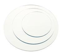 CALLARON Accessoire de Photographie 3pcs Miroir Acrylique Rond Argenté Surface Lisse et Protection Environnementale pour Fond Photo et Exposition de Bijoux