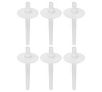 CALLARON Accessoire Machine à Coudre Porte-bobines en Plastique Blanc, Support pour Bobine de Fil Fixation de Goupille, 6 Pièces pour Matériel de Couture à Domicile