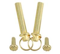 CALLARON Accessoires de Réparation pour Éventail Pliant Manuel, 2 Ensembles Rivets Plaqués Métal et Écrous Goupilles de Retenue, Kit Complet pour Ventilateur à Main