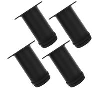 CALLARON Acier Inoxydable Pied de Meuble Réglable 4 Pièces | Bague de Base Anti-rayures, Nivellement du Sol, pour Bibliothèques et Buffets, Style Classique