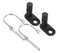 CALLARON Adaptateur de Fixation Remorque Vélo en Acier Lot de 2 Coupleurs Robustes pour Attelage de Remorque Connecteurs Pratiques pour Poussettes Accessoires Vélo pour Usage Familial