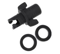 CALLARON Adaptateur de Valve pour Kayak Gonflable en Plastique Dur Noir, Connexion Étanche pour Pompe à Air, Accessoire Compatible Planche à Pagaie et Bateau Pneumatique, Usage Sportif