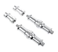 CALLARON Adaptateur de Vis 1/4 à 3/8 Fonction de Libération Rapide en Alliage D'aluminium Argenté, Kit 2 Sets Vis et Écrou pour Caméra Sport Adapté aux Accessoires de Trépied