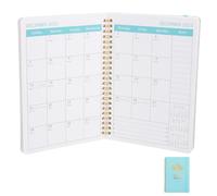 CALLARON Agenda Hebdomadaire 2025-2027 en Anglais, Bloc-notes Compact pour Étudiants et Professionnels, Planificateur Mensuel et Journalier, Carnet Amovible pour Organisation à Long Terme,