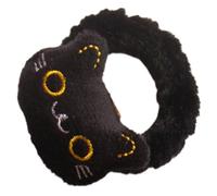 CALLARON Anneau de cheveux dessin animé Accessoires de cheveux des filles tresser ruban Bandes de cheveux pour filles bandes de cheveux élastiques Peluche Black