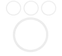CALLARON Anneau en Silicone Blanc Élasticité et Flexibilité 4 Pièces pour Joint D'étanchéité de Bouchon de Bouteille Isotherme Accessoire pour Sceller Les Bouteilles