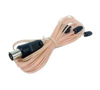 CALLARON Antenne FM Dipôle 2 Mètres Câble Coaxial Mâle pour Chaîne Stéréo et Récepteur Radio Intérieur Connecteur Femelle pour Réception Audio Améliorée